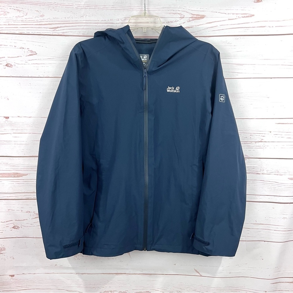 Jack Wolfskin Texapore Waterproof Windproof Hooded Rain Jacket Prelight Tempest